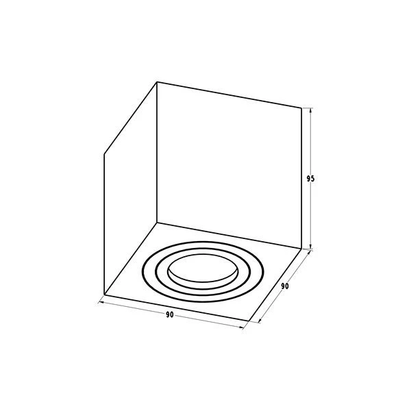 Світильник точковий накладний Quardip SL ACGU10-161 Zuma Line - Фото 2