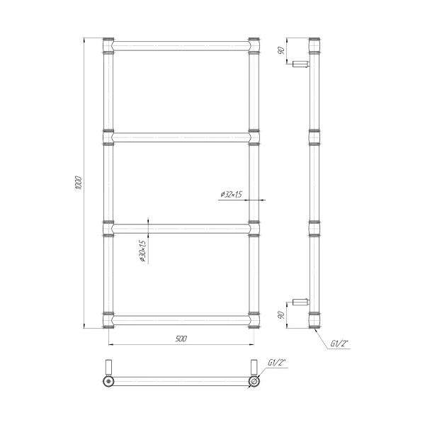 Водяна рушникосушка Талія Mario - Фото 3