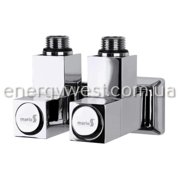 Кран кутовий квадрат Mario, 2 шт