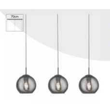 Searchlight BALLS E14 дымчастий 1033-3SM. Світильник підвісний