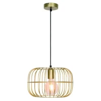Viokef ZENITH E27 золото 4211301. Світильник підвісний