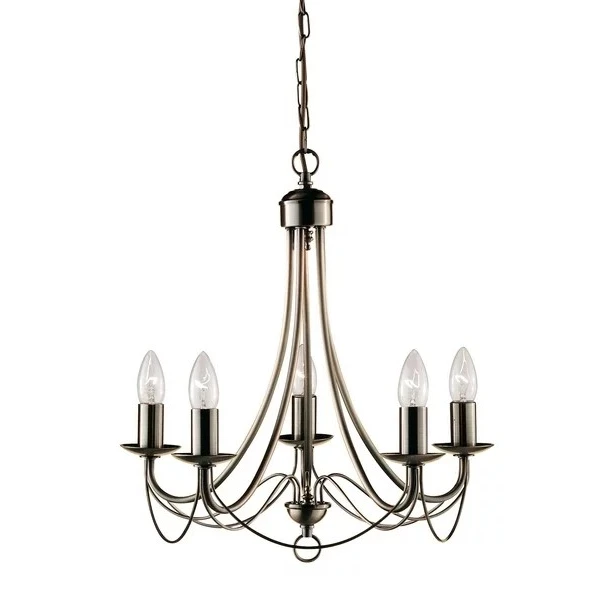 Люстра Searchlight MAYPOLE E14 латунь 6345-5AB