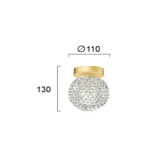 Стельовий світильник Viokef DIAMOND G9 прозорий 4267200 - Фото 2
