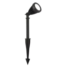Searchlight SPIKEY GU10 чорний EU51621BK. Грунтовий світильник