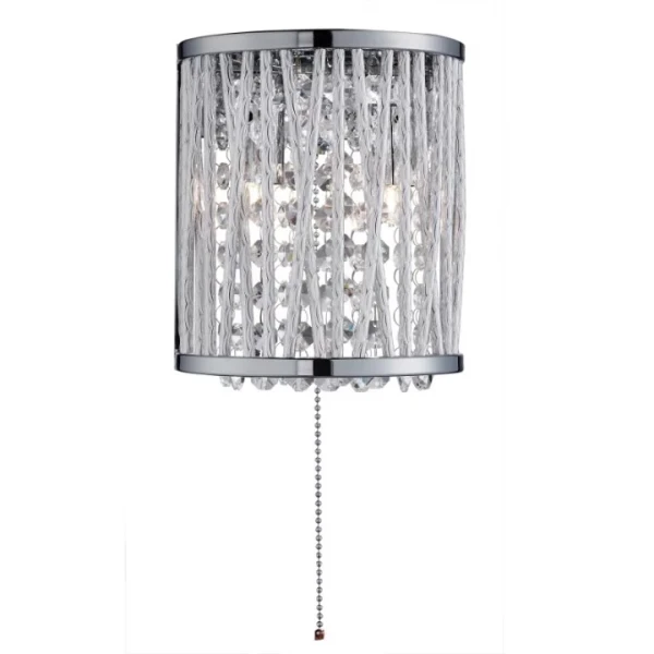Бра Searchlight ELISE G9 срібло 7222-2CC