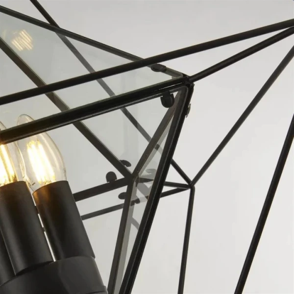 Люстра Searchlight DIAMOND E14 чорний 7323-3BK - Фото 3