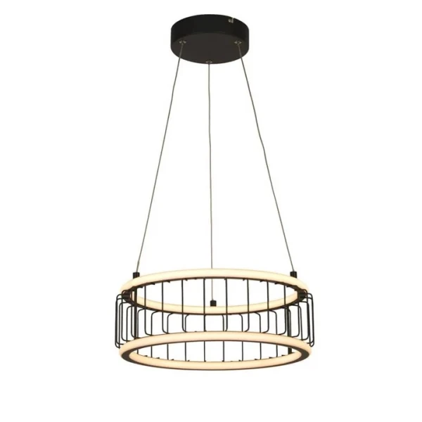 Підвісний світильник Searchlight CIRCOLO 39Вт 3000К білий 54213-1BK - Фото 1
