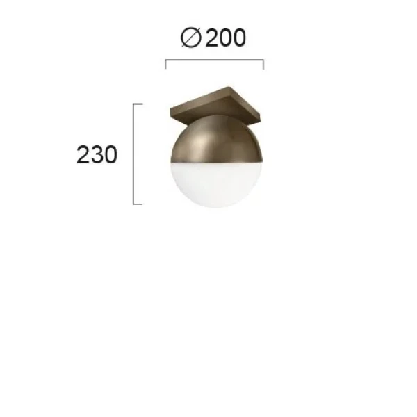 Стельовий світильник Viokef VIOLA E27 латунь 4212500 - Фото 2