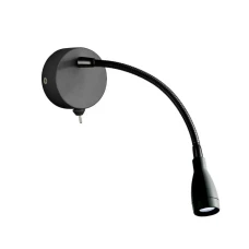 Searchlight FLEXY WALL 1Вт 6500К чорний 9917BK. Бра