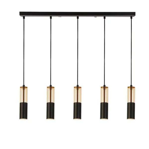 Підвісний світильник Searchlight MERRYGOLD GU10 чорний 82121-5BK - Фото 1