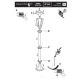 Світильник вуличний Searchlight ALEX 1,05м E27 прозорий 82504BK