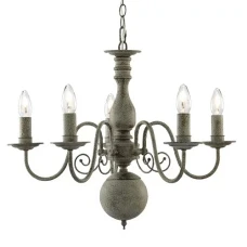 Searchlight GREYTHORNE E14 сірий 2265-5GY. Люстра
