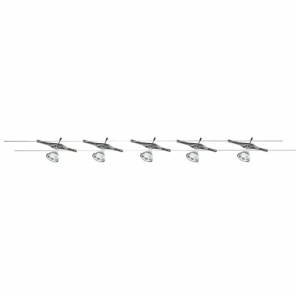 Трековий світильник Searchlight TRACK AND SPOT GU5.3 25Вт 3000K хром 5098-05-LED - Фото 1