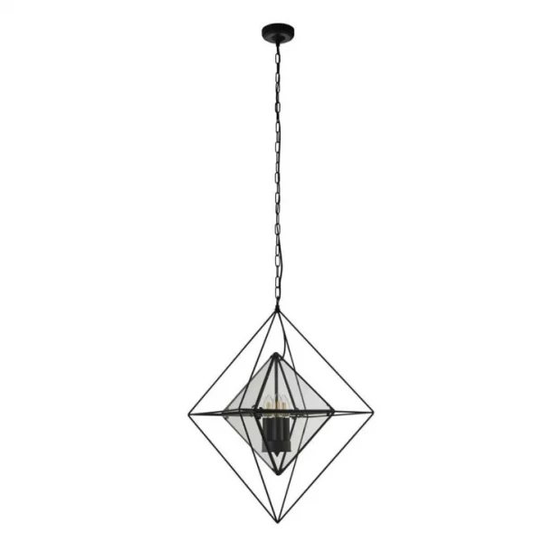 Люстра Searchlight DIAMOND E14 чорний 7323-3BK - Фото 2