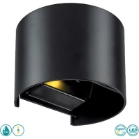 Viokef GREG 6Вт 3000К чорний 4188701. Світильник фасадний