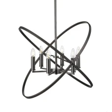 Searchlight HOOPLA E14 нікель 8246-6PW. Люстра