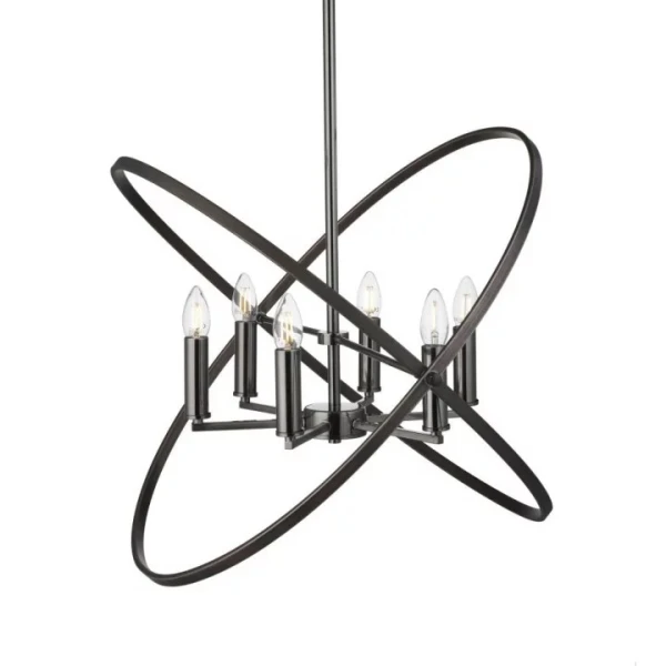 Люстра Searchlight HOOPLA E14 білий 8246-6PW