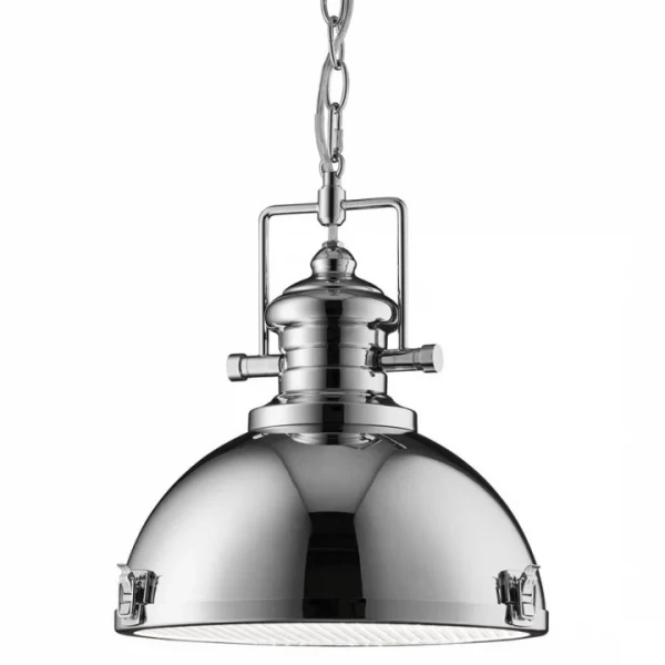 Підвісний світильник Searchlight INDUSTRIAL E27 хром 2297CC - Фото 1