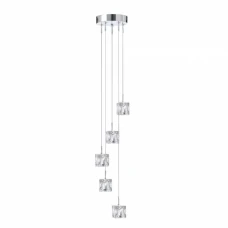 Searchlight ICE CUBE 25Вт 3000К прозорий 6775-5-LED. Світильник підвісний