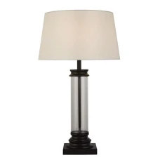 Searchlight PEDESTAL E27 бежевий EU5141BK. Настільна лампа