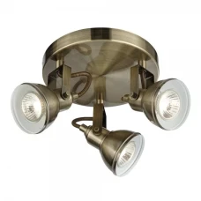 Searchlight FOCUS GU10 латунь 1543AB. Стельовий світильник