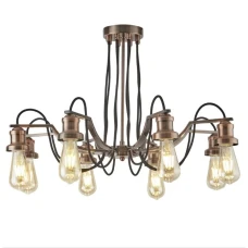 Searchlight OLIVIA E27 мідь 1068-8CU. Люстра