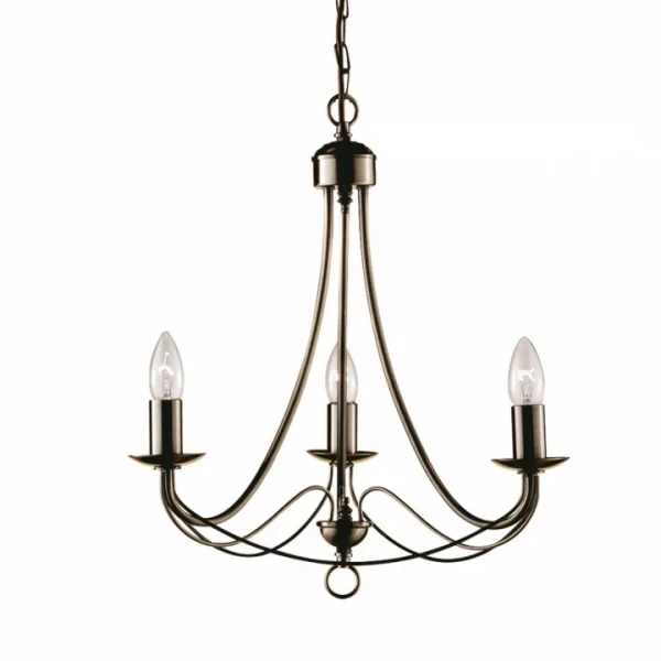 Люстра Searchlight MAYPOLE E14 латунь 6343-3AB