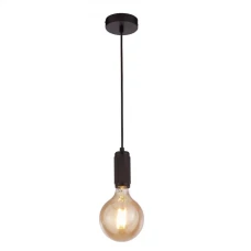 Searchlight SUSPENSION CABLE E27 чорний 77651BK. Світильник підвісний