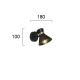 Спот Viokef KELLY E14 чорний 4148200