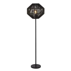 Searchlight WICKER E27 чорний EU11202-1BK. Торшер