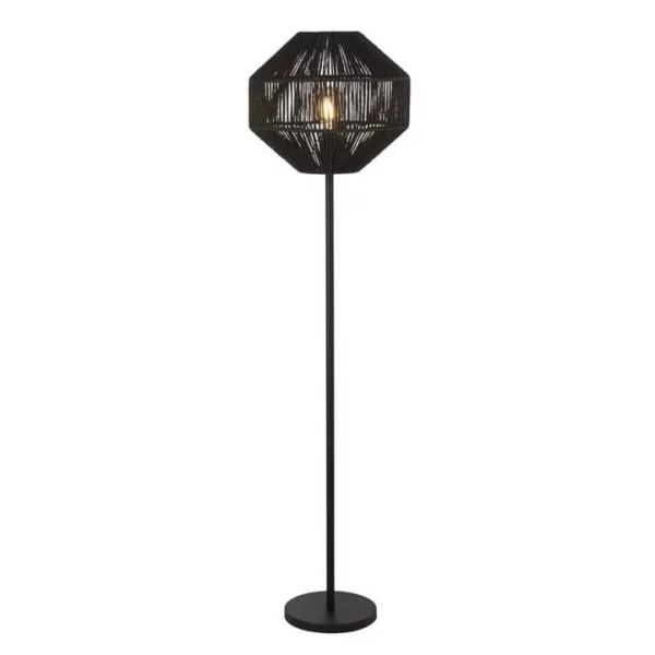 Торшер Searchlight WICKER E27 чорний EU11202-1BK