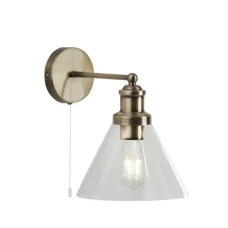 Searchlight PYRAMID E27 прозорий 1277AB. Бра