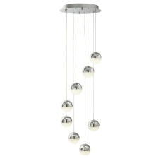 Searchlight MARBLES 192Вт 4000К прозорий 5848-8CC. Світильник підвісний