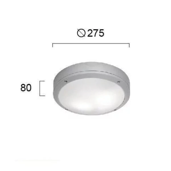 Світильник вуличний Viokef LEROS E27 білий 4049200 - Фото 2