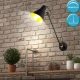 Бра Searchlight ADJUSTABLE E27 чорний 6302BK