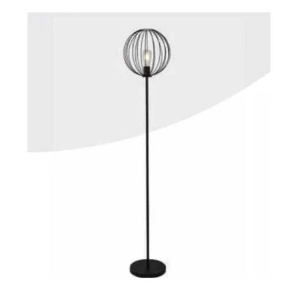 Торшер Searchlight RONDO E27 чорний EU60832BK