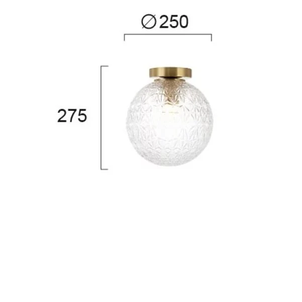 Стельовий світильник Viokef ASPA E27 латунь 4206000 - Фото 2