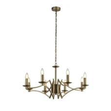 Searchlight ASCOT E14 латунь 41312-8AB. Люстра