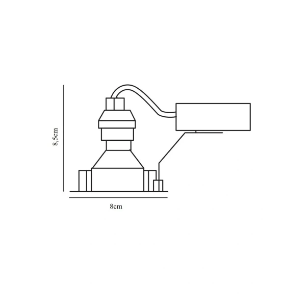 Точковий світильник Nordlux TIP GU10 нікель 20299931 - Фото 3