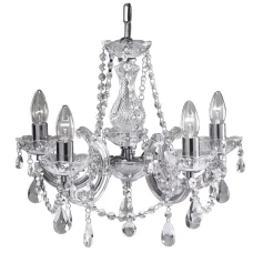 Searchlight MARIE THERESA E14 хром 399-5. Люстра