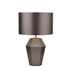 Searchlight TABLE LAMP E27 сірий EU8347SM. Настільна лампа