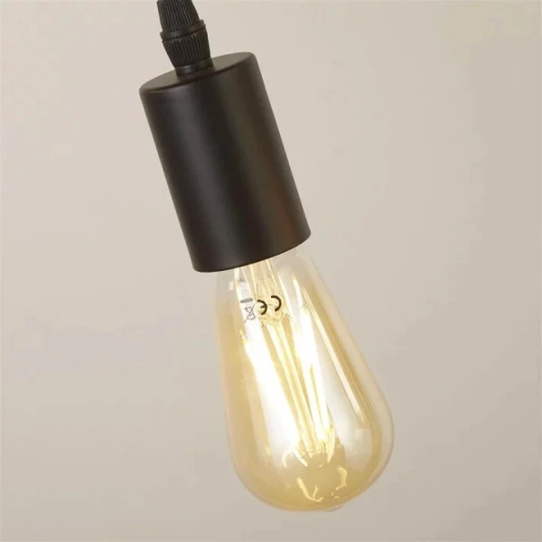 Підвісний світильник Searchlight WOODY E27 чорний 95041-4BR - Фото 4