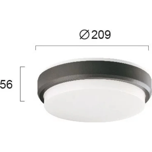 Світильник вуличний Viokef LEROS 10Вт 3000К білий 4171701 - Фото 2