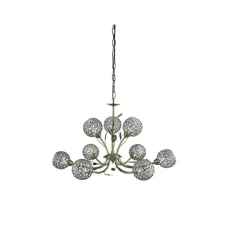 Searchlight BELLIS G9 латунь 5579-9AB. Люстра