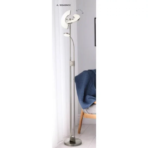 Торшер Searchlight GIO 37Вт 3000К білий EU1024SNCC - Фото 2