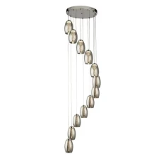 Searchlight CYCLONE 63Вт 3000К прозорий 97291-12SM. Світильник підвісний