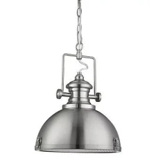 Searchlight INDUSTRIAL E27 нікель 2297SS. Світильник підвісний