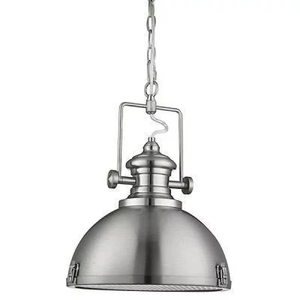 Підвісний світильник Searchlight INDUSTRIAL E27 нікель 2297SS