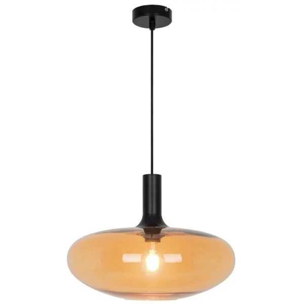 Підвісний світильник Viokef Convex E27 бурштиновий 4278101