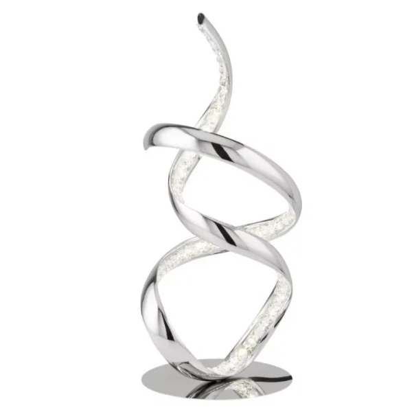 Настільна лампа Searchlight TWIRLS 13Вт 4000К хром EU9218CC